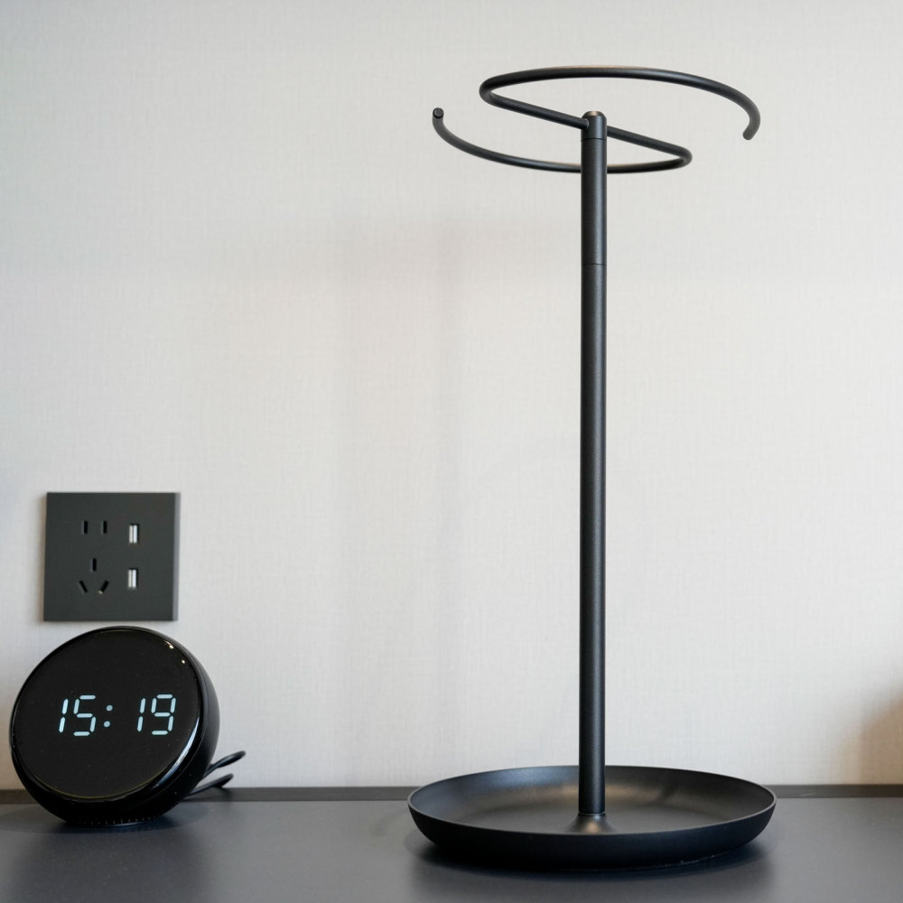 Towel Holder Stand Countertop with Storage Tray