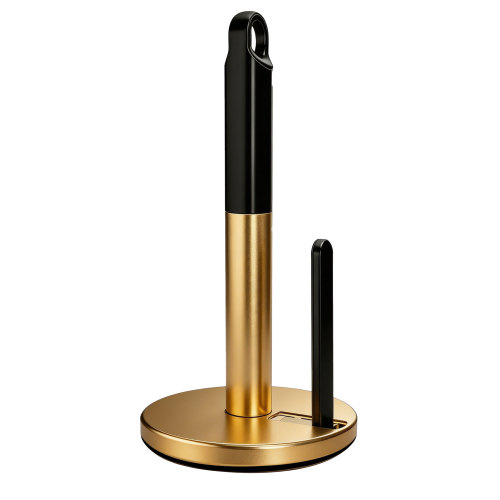 Tension Arm Paper Towel Holder Countertop ONE HAND simple TEAR