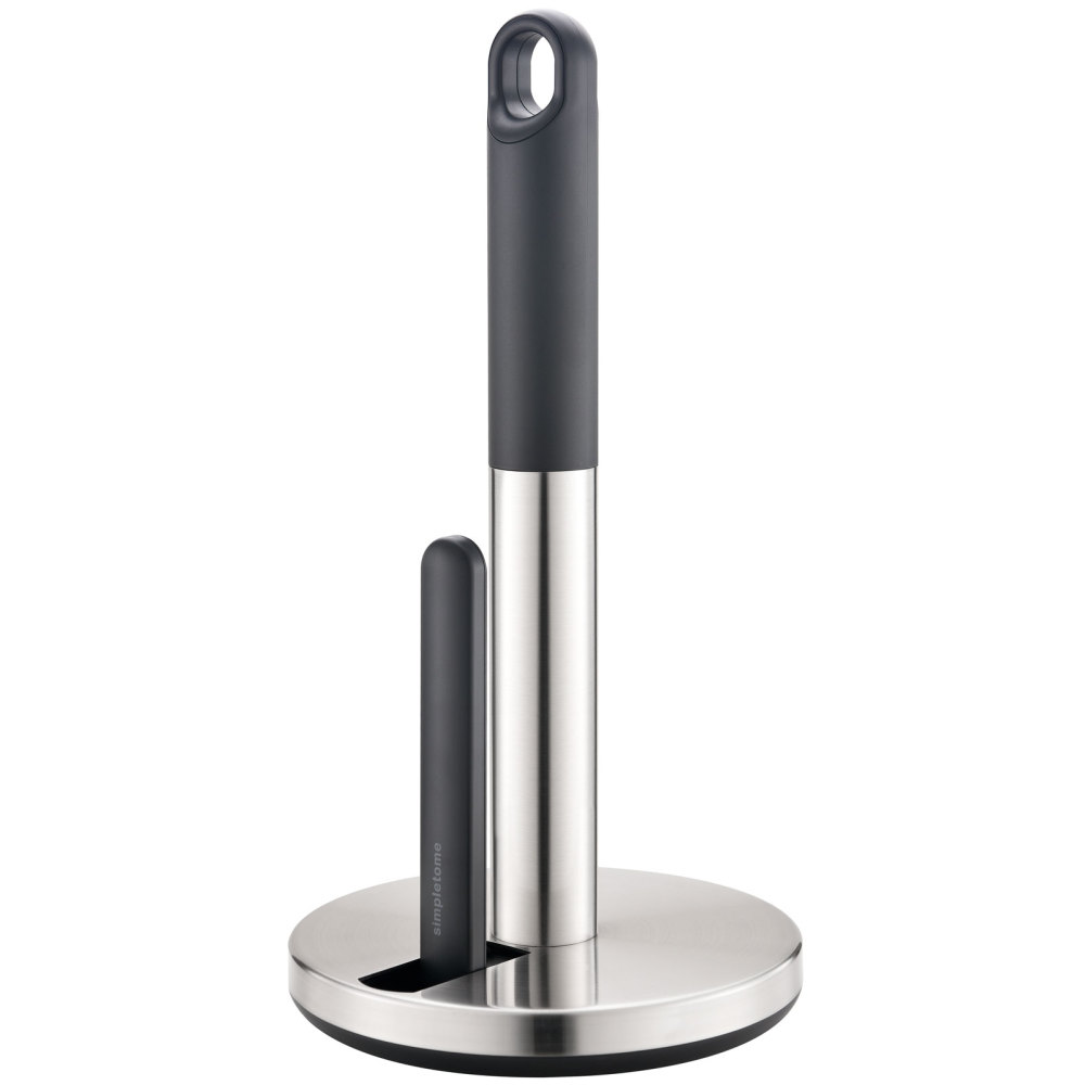 Tension Arm Paper Towel Holder Countertop ONE HAND simple TEAR