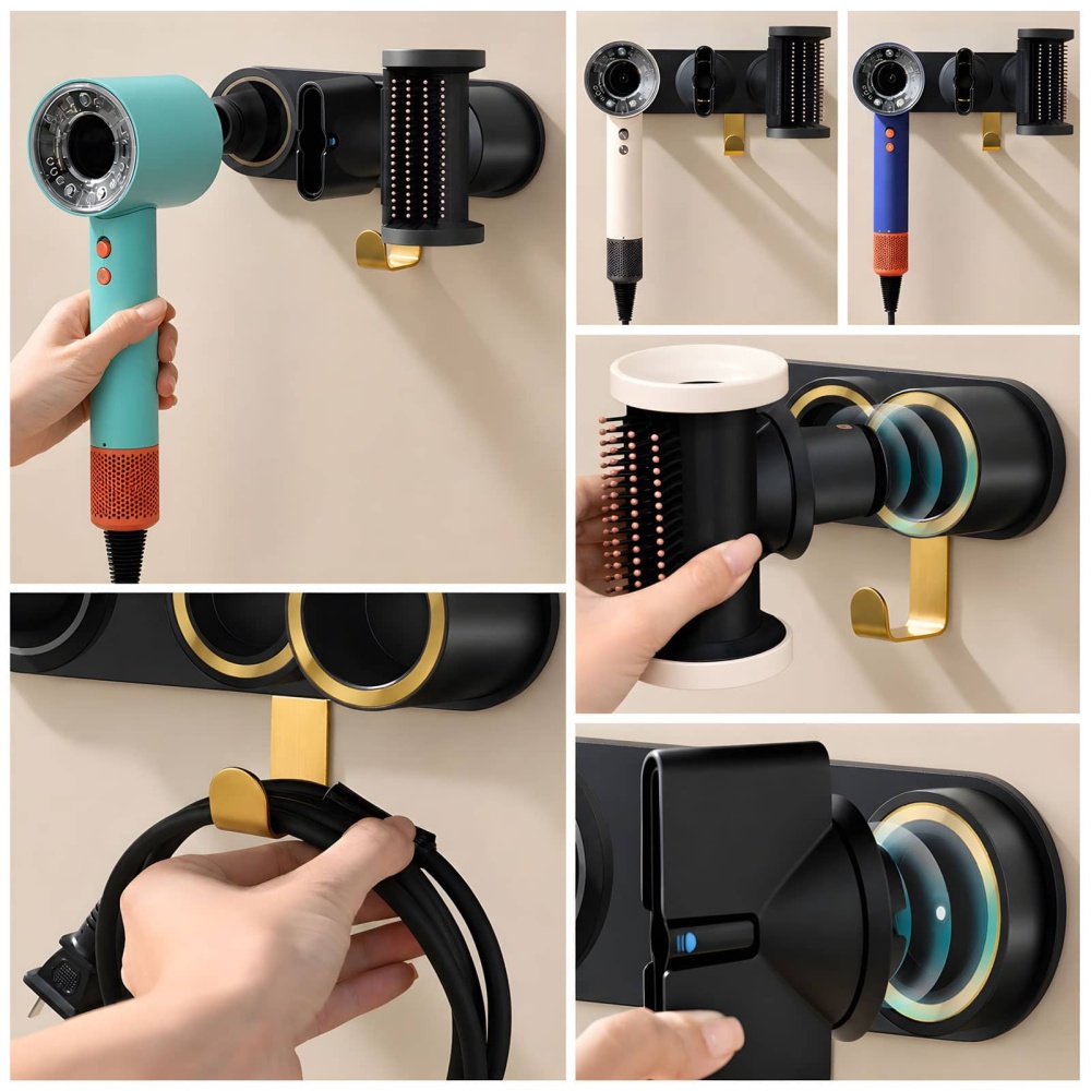 Dyson Nural Holder Wall Mount for All Magnetic High Speed Blow Dryer
