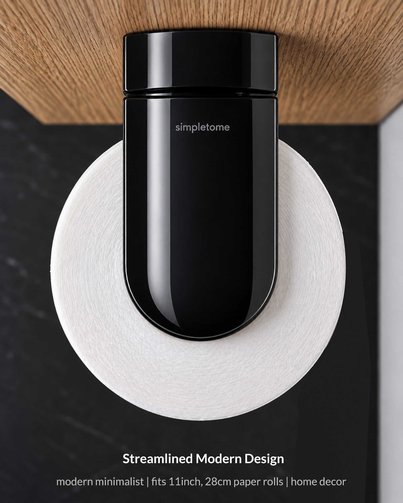 SimplyTear ONE HAND TEAR Paper Towel Holder Under Cabinet OR Wall Mount