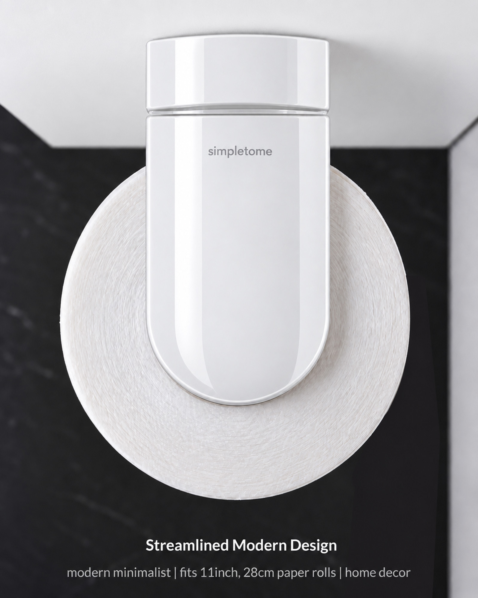SimplyTear ONE HAND TEAR Paper Towel Holder Under Cabinet OR Wall Mount
