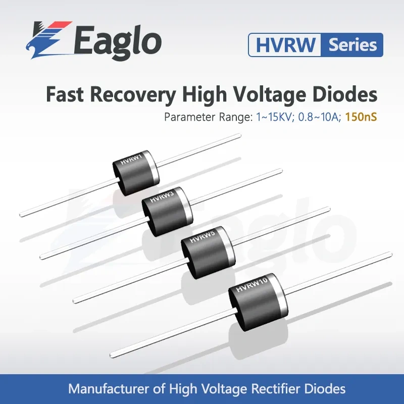 HVRW 系列快恢复高压二极管 (500~2000mA、2~15KV、150nS)