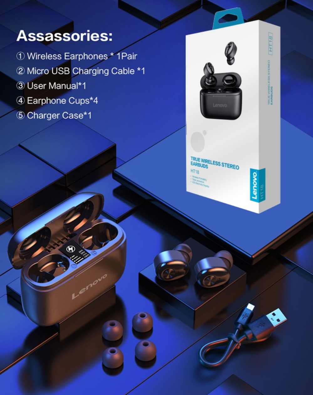 lenovo earbuds ht18