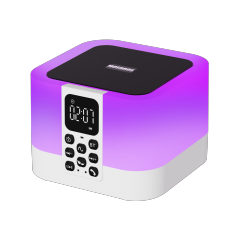 Mosbros Aurora S8 Multi-Color Changing Wireless Speaker Bedroom Alarm Clock