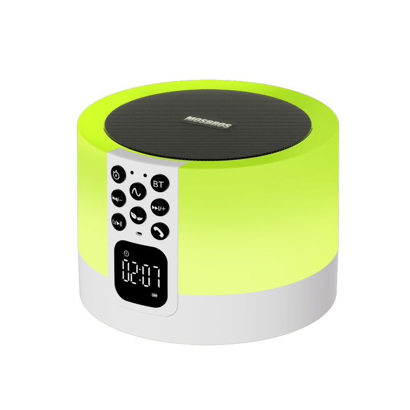Mosbros Aurora R8 Alarm Clock Wireless Bluetooth Speakers with 48 RGB Light