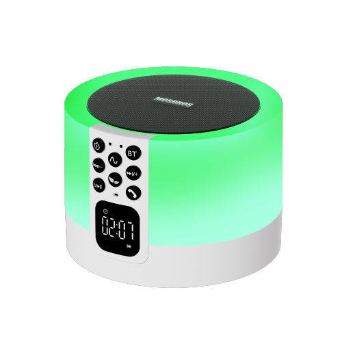 Mosbros Aurora R8 Alarm Clock Wireless Bluetooth Speakers with 48 RGB Light