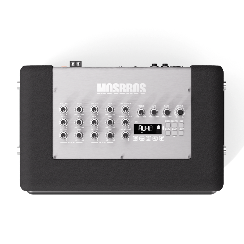 Music Box T20 240W high power TWS interconnection support wired and wireless microphone dual CH channel adjustable sound effect portable Karaoke sound effect