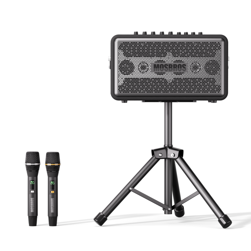 Music Box T20 240W high power TWS interconnection support wired and wireless microphone dual CH channel adjustable sound effect portable Karaoke sound effect