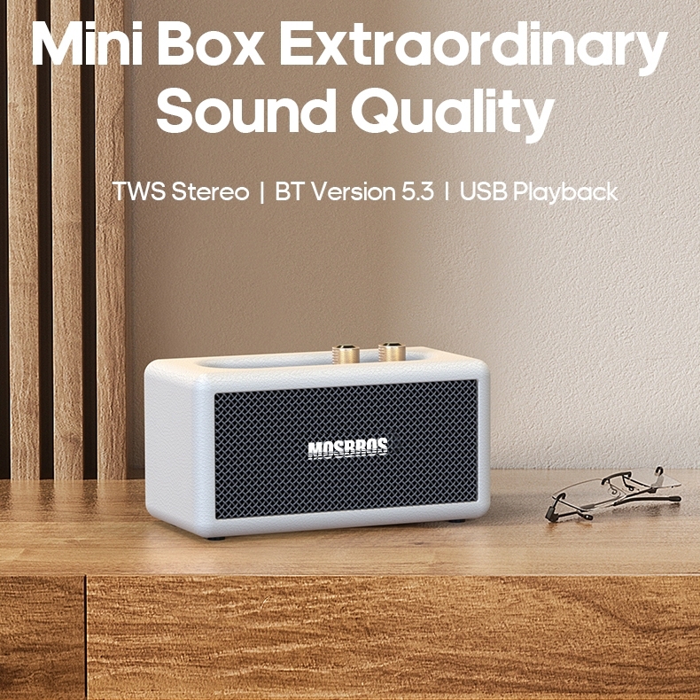 MOSBROS Rhyme 40 Retro desktop speaker