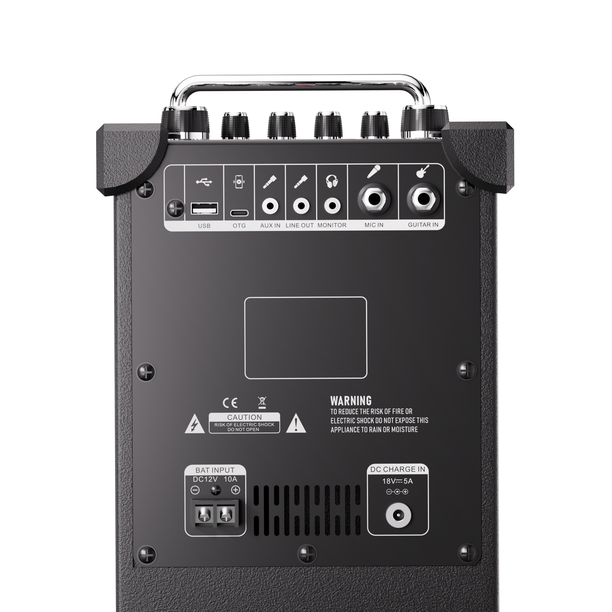 Music Box V20 250W high power 7 sound units high school bass three-way two wireless microphones outdoor party speaker