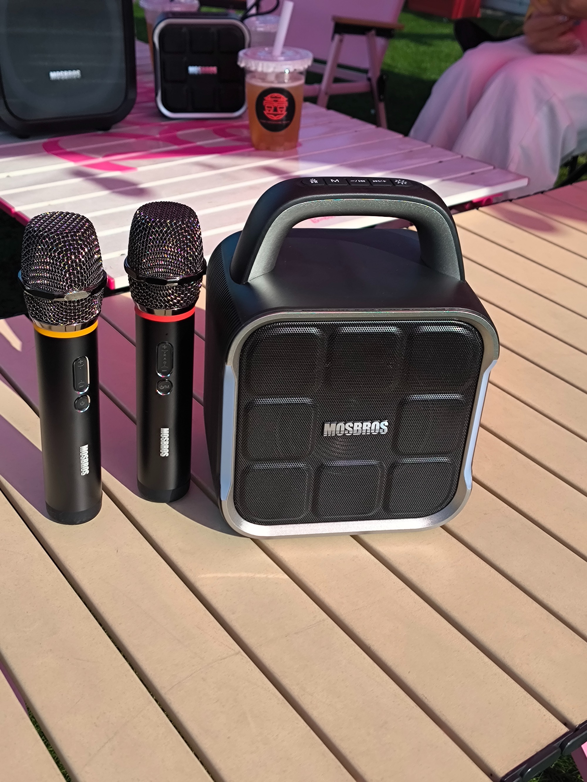 MOSBROS BEASTBOX Portable Karaoke Speaker 50W Outdoor Party Speaker RGB Lighting