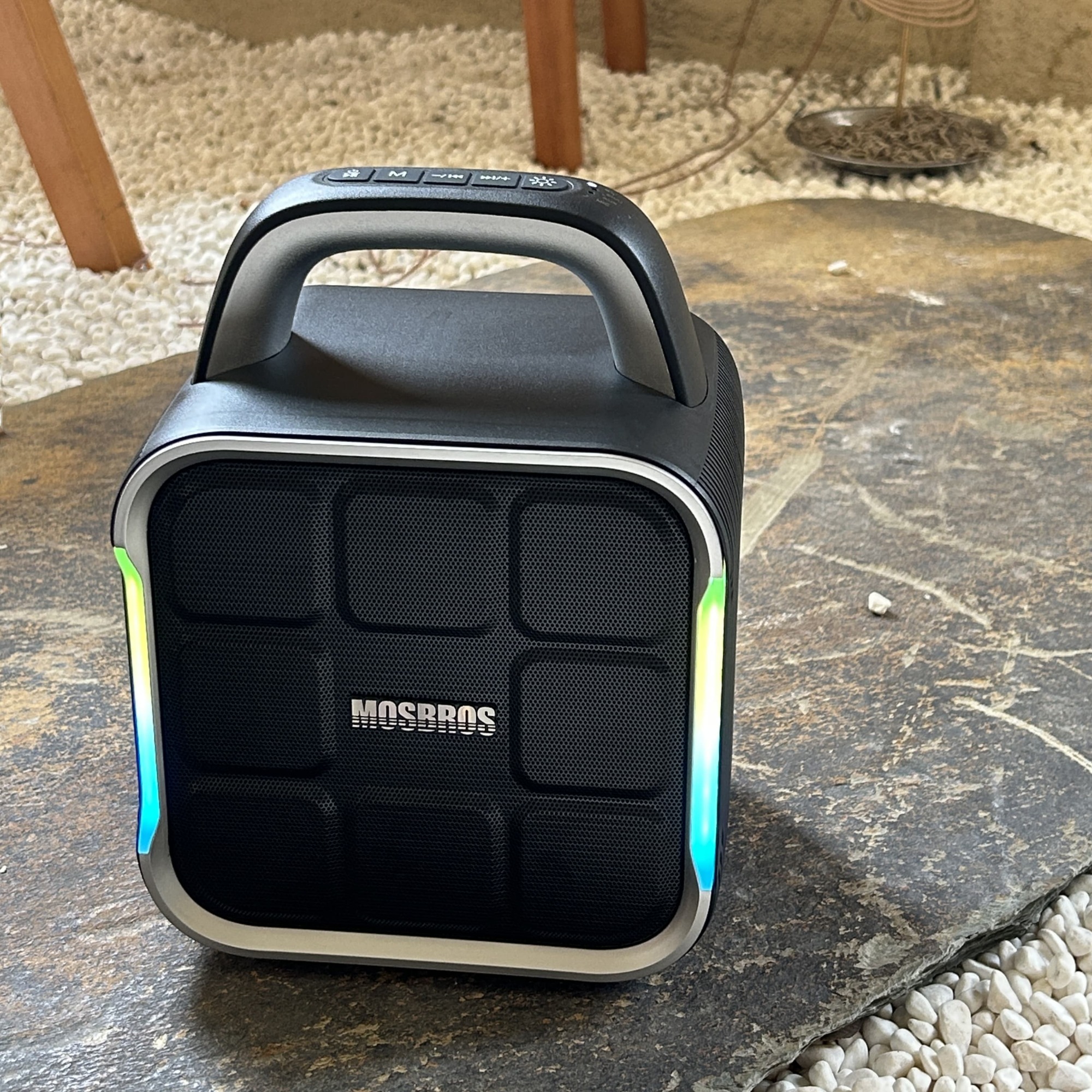 MOSBROS BEASTBOX Portable Karaoke Speaker 50W Outdoor Party Speaker RGB Lighting