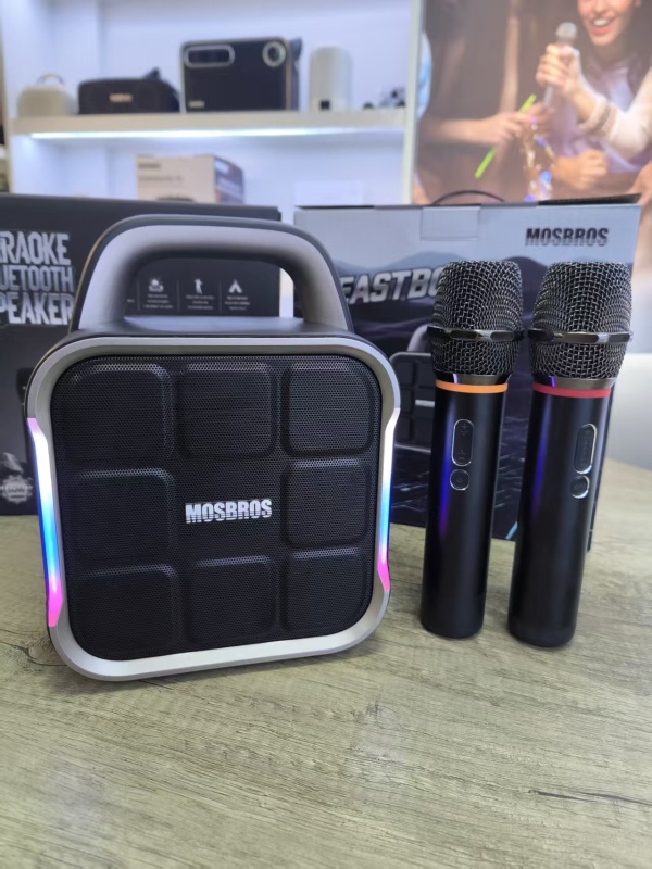 MOSBROS BEASTBOX Portable Karaoke Speaker 50W Outdoor Party Speaker RGB Lighting