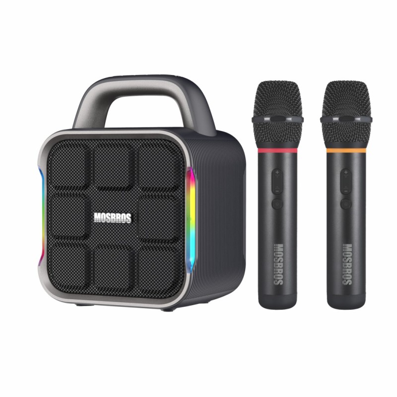 MOSBROS BEASTBOX Portable Karaoke Speaker 50W Outdoor Party Speaker RGB Lighting