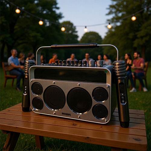MOSBROS KARABASS 15K Outdoor Bluetooth Speaker 150W Home Party Karaoke Speaker