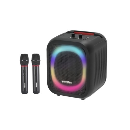 MOSBROS KARABASS 7K Party Speaker with 2 Microphone