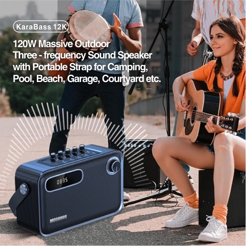 Mosbros Karabass 12K Portable Bluetooth Speaker 120W Ourdoor Party Speaker