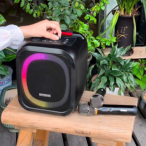 MOSBROS KARABASS 7K Party Speaker with 2 Microphone