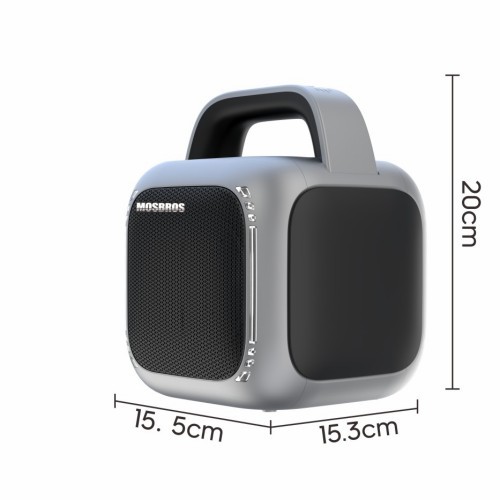 Mosbros KARABOX Portable Karaoke Speaker with RGB Light for Home Party 50W with 2 Microphones