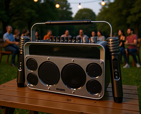 MOSBROS Powerful Bluetooth Speaker KaraBass 15K for Home Party