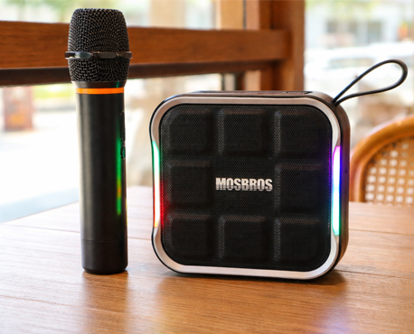 MOSBROS New Mini Speaker with Microphone in Gift Box Packaging