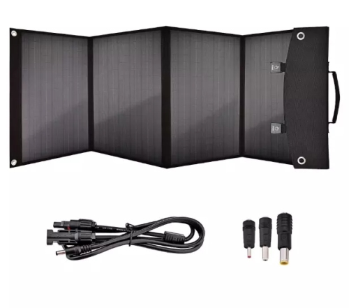 कैम्पिंग सेल फोन चार्जिंग के लिए पोर्टेबल फोल्डिंग सोलर पैनल चार्जर 60W 18V