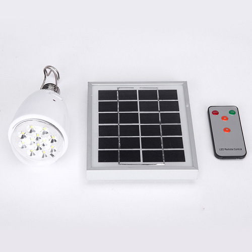 सुविधाजनक घर 4 में 1 मोबाइल प्रकाश स्रोत रिचार्जेबल सौर बल्ब 12LED एल्यूमीनियम मिश्र धातु पैनल आपातकालीन प्रकाश
