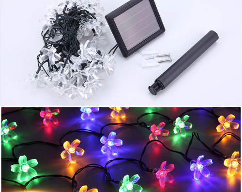 सोलर स्ट्रिंग लैंप आउटडोर लैंडस्केप डेकोरेशन लैंप गार्डन स्ट्रिंग लैंप