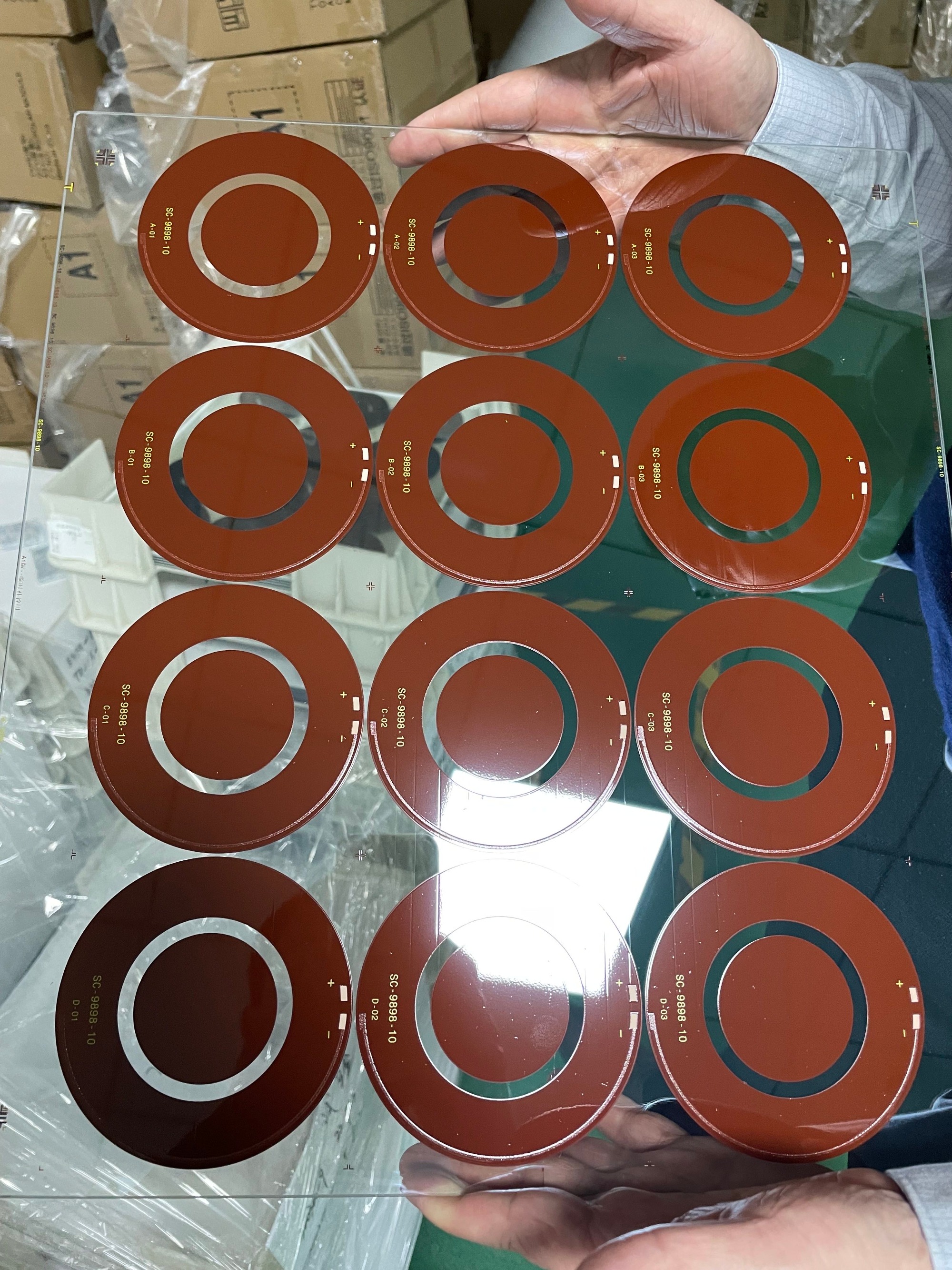 We can produce low-light amorphous silicon solar cells in various shapes
