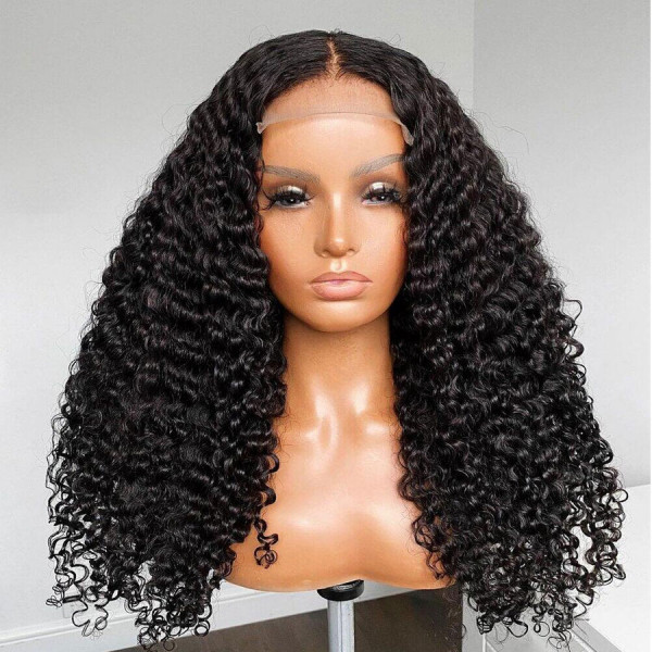 13x4 Lace Front Wigs Natural Color Curly Brazilian Virgin Human Hair Wigs Pre Plucked Hairline With Baby Hair (LFW017)