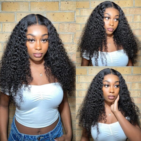 13x4 Lace Front Wigs Natural Color Curly Brazilian Virgin Human Hair Wigs Pre Plucked Hairline With Baby Hair (LFW026)