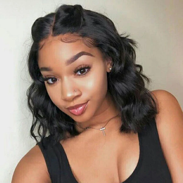 13x4 Lace Front Wigs Natural Color Loose Wave Brazilian Virgin Human Hair Wigs Pre Plucked Hairline With Baby Hair (LFW016)