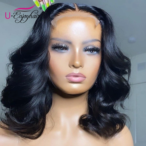 13x4 Lace Front Wigs Natural Color Loose Wave Brazilian Virgin Human Hair Wigs Pre Plucked Hairline With Baby Hair (LFW016)