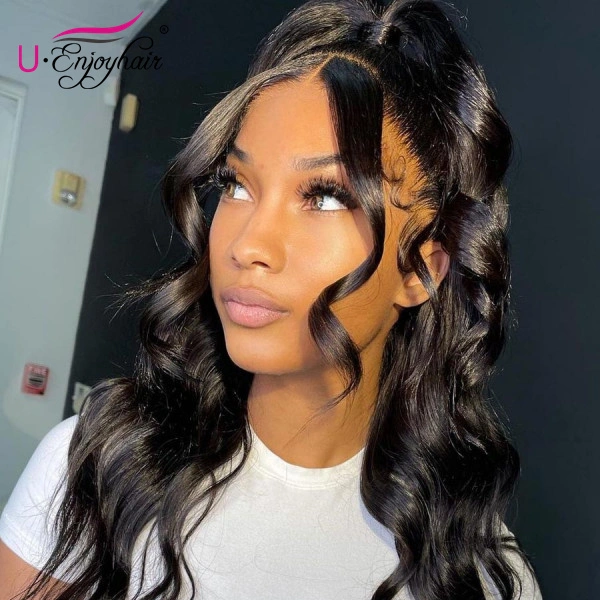 13x4 Lace Front Wigs Natural Color Super Curly Brazilian Virgin Human Hair Wigs Pre Plucked Hairline With Baby Hair (LFW010)