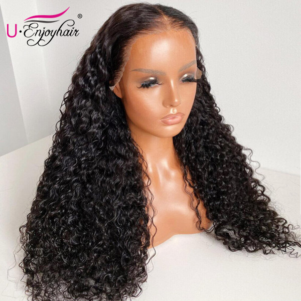 13x4 Lace Front Wigs Natural Color Loose Deep Wave Brazilian Virgin Human Hair Wigs Pre Plucked Hairline With Baby Hair (LFW019)