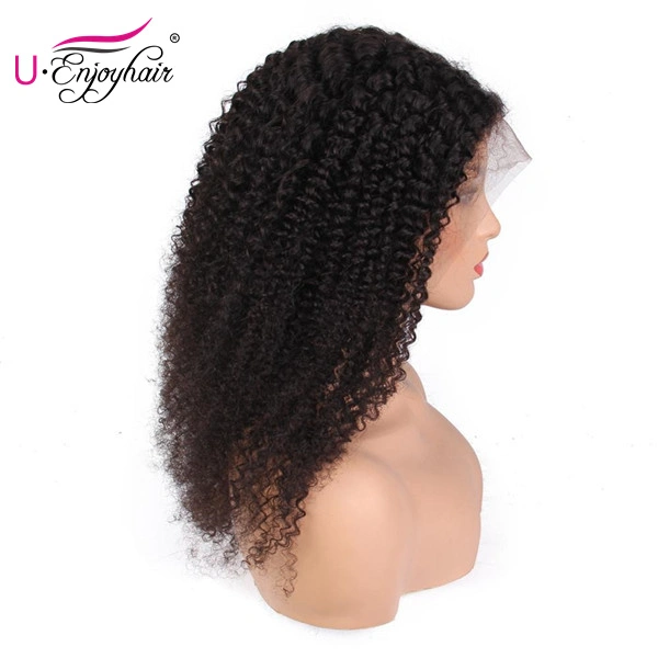 13x4 Lace Front Wigs Natural Color Kinky Curly Brazilian Virgin Human Hair Wigs Pre Plucked Hairline With Baby Hair (LFW011)