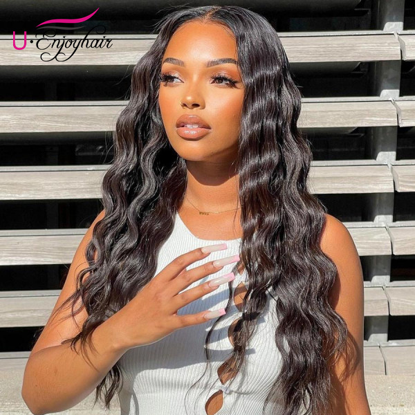 13x4 Lace Front Wigs Natural Color Super Curly Brazilian Virgin Human Hair Wigs Pre Plucked Hairline With Baby Hair (LFW010)