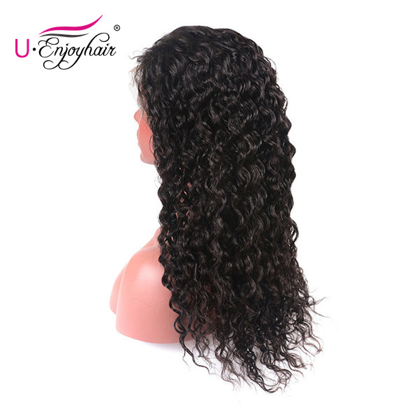 13x4 Lace Front Wigs Natural Color Water Curly Brazilian Virgin Human Hair Wigs Pre Plucked Hairline With Baby Hair (LFW012)