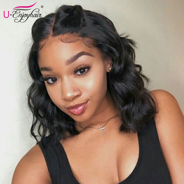 13x6 Lace Front Wigs Natural Color Natural Wave Brazilian Virgin Human Hair Wigs Pre Plucked Hairline With Baby Hair (LFW1004)