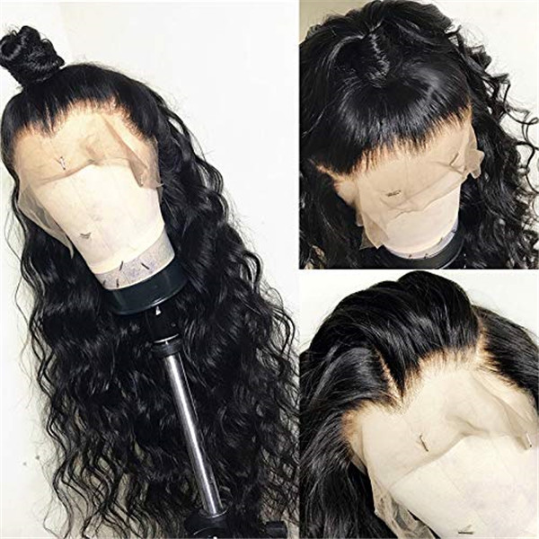 13x4 Lace Front Wigs Natural Color Water Wavy Brazilian Virgin Human Hair Wigs Pre Plucked Hairline With Baby Hair (LFW007)