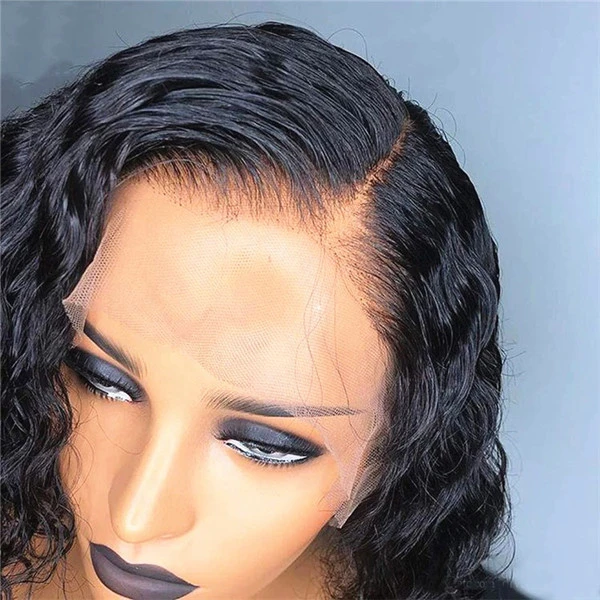 13x6 Lace Front Wigs Natural Color Water Wave Brazilian Virgin Human Hair Wigs Pre Plucked Hairline With Baby Hair (LFW1006)