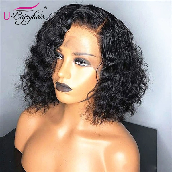 13x6 Lace Front Wigs Natural Color Water Wave Brazilian Virgin Human Hair Wigs Pre Plucked Hairline With Baby Hair (LFW1006)