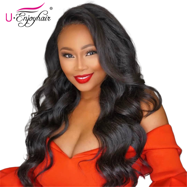 13x6 Lace Front Wigs Natural Color Body Wave Brazilian Virgin Human Hair Wigs Pre Plucked Hairline With Baby Hair (LFW1011)