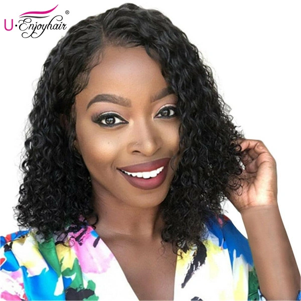 13x6 Lace Front Wigs Natural Color Curly Brazilian Virgin Human Hair Wigs Pre Plucked Hairline With Baby Hair (LFW1003)