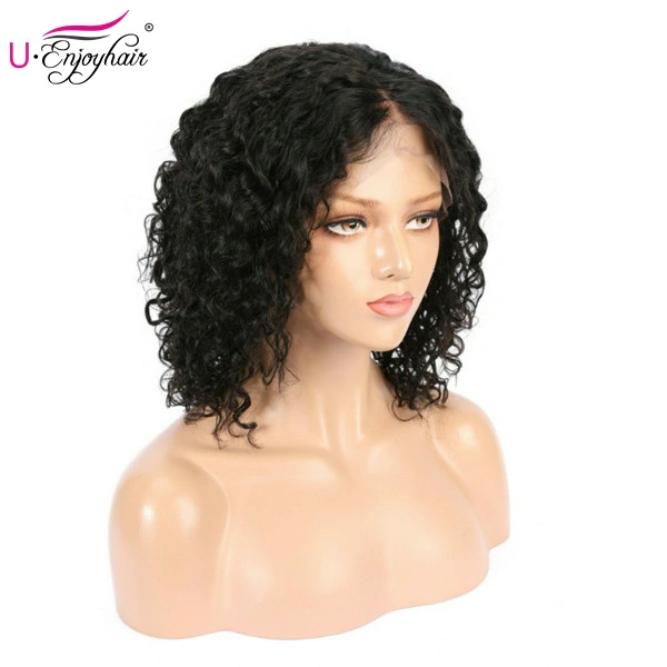 13x6 Lace Front Wigs Natural Color Curly Brazilian Virgin Human Hair Wigs Pre Plucked Hairline With Baby Hair (LFW1003)