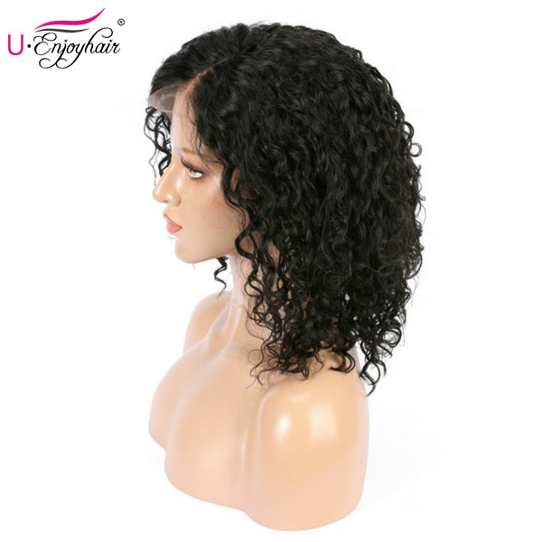 13x6 Lace Front Wigs Natural Color Curly Brazilian Virgin Human Hair Wigs Pre Plucked Hairline With Baby Hair (LFW1003)
