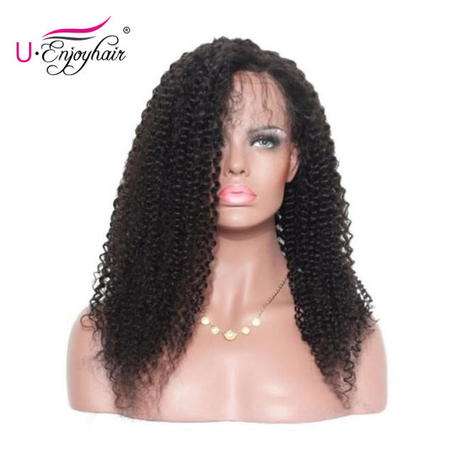 13x4 Lace Front Wigs Natural Color Curly Brazilian Virgin Human Hair Wigs Pre Plucked Hairline With Baby Hair (LFW027)