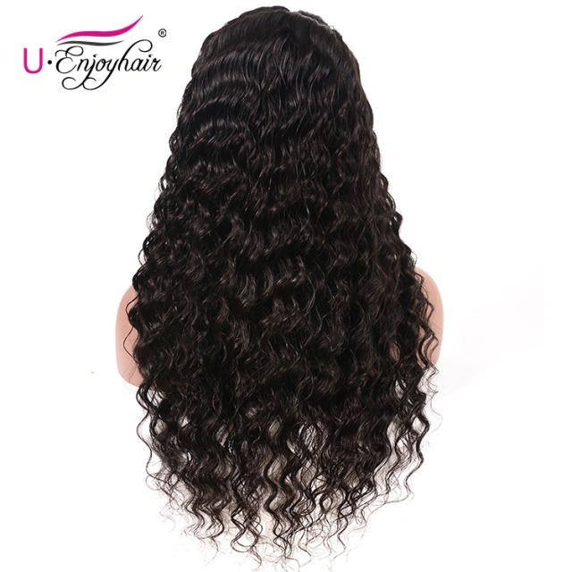 13x4 Lace Front Wigs Natural Color Water Wavy Brazilian Virgin Human Hair Wigs Pre Plucked Hairline With Baby Hair (LFW013)