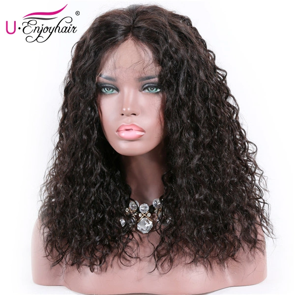 13x6 Lace Front Wigs Natural Color Water Wave Brazilian Virgin Human Hair Wigs Pre Plucked Hairline With Baby Hair (LFW1009)